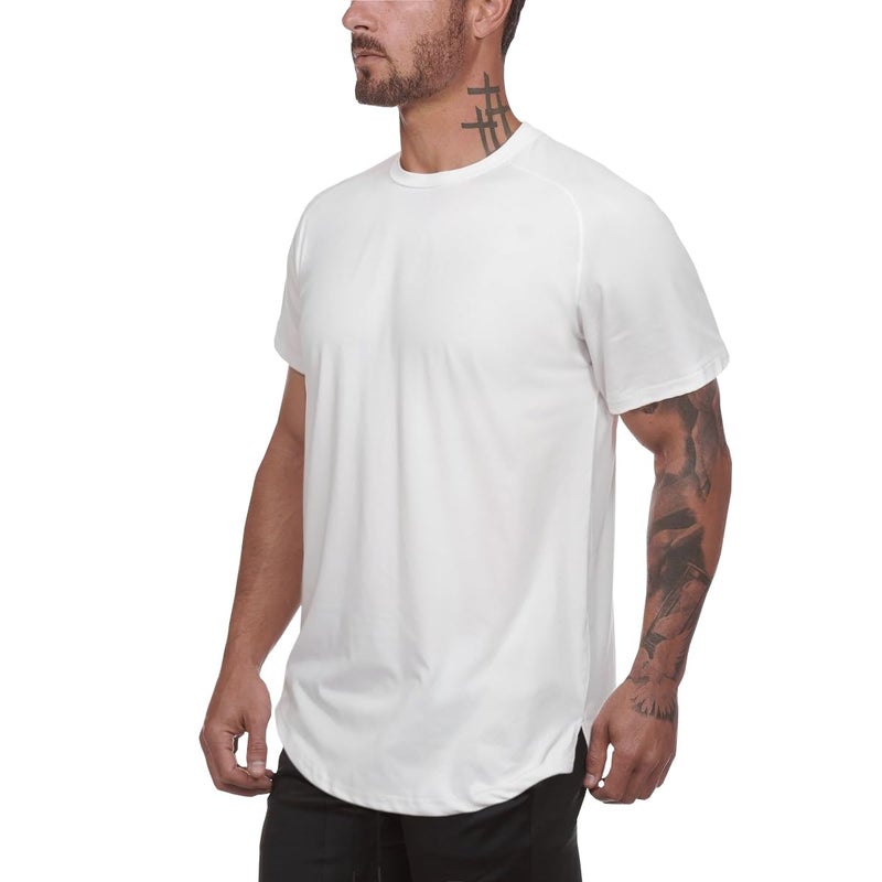 Muscle Killer 3 Pack Men's Gym Workout Bodybuilding Fitness Active Athletic T-Shirts Workout Casual Tee (Large, Black+Gray+White) - Image 3